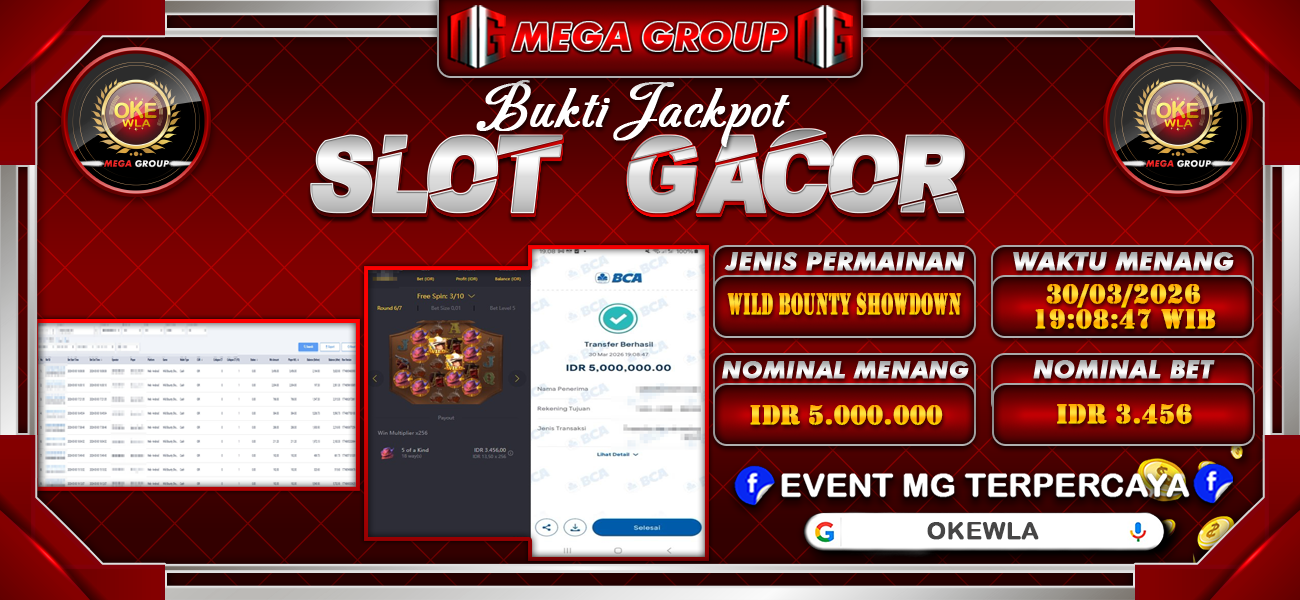 Bukti JP situs Rokokslot hari Selasa, 31 Maret 2026